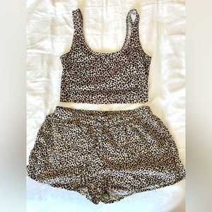 Cheetah Print Shorts and Tank Set